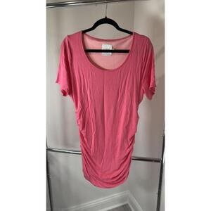 LYSSE Women's Pink Oversized T-Shirt